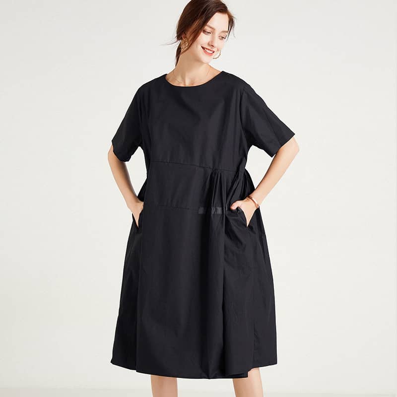 Plus size women's fashion loose dress  | YonPop