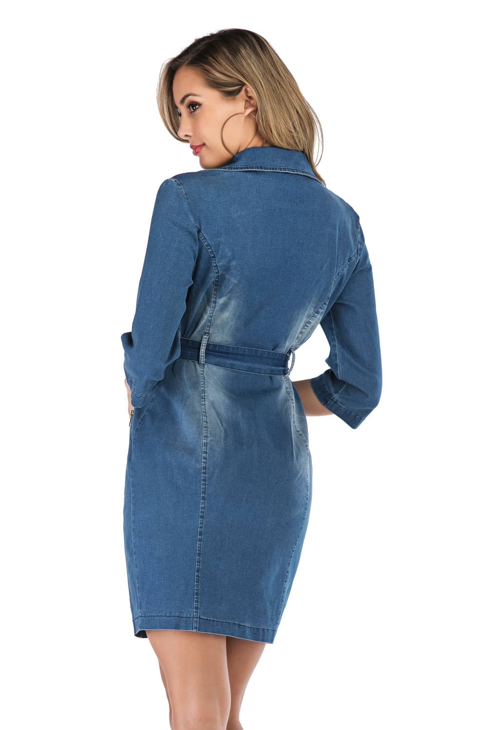 Stretch denim dress 2XL | YonPop