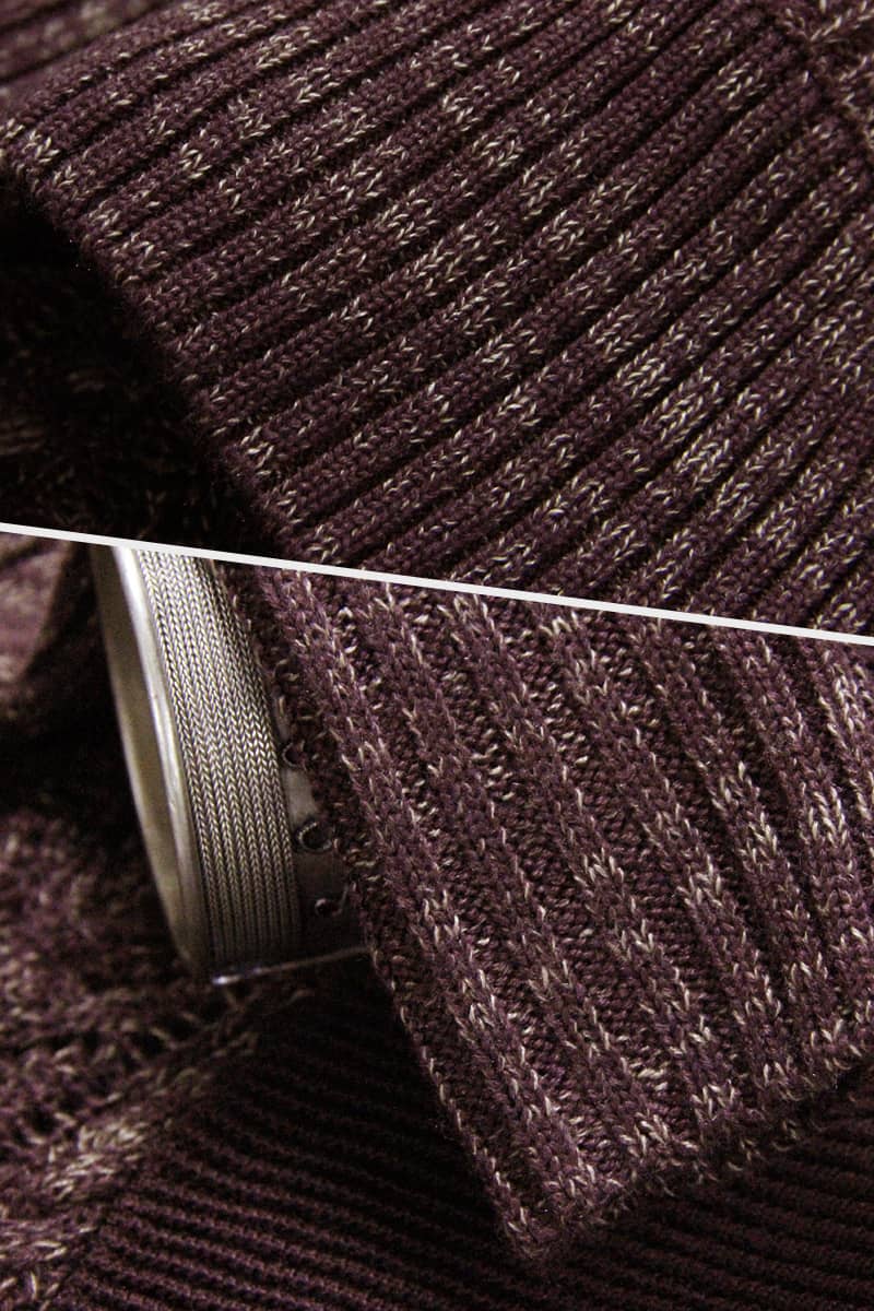 Autumn and winter plaid stitching fashion knitted dress