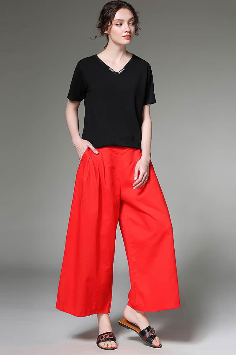 Large size loose and thin linen pants  | YonPop