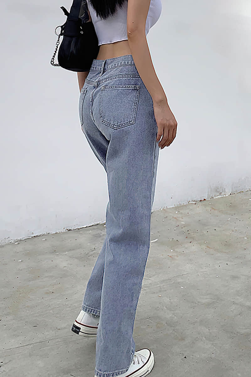 Women's featured sexy waist denim pants  | YonPop