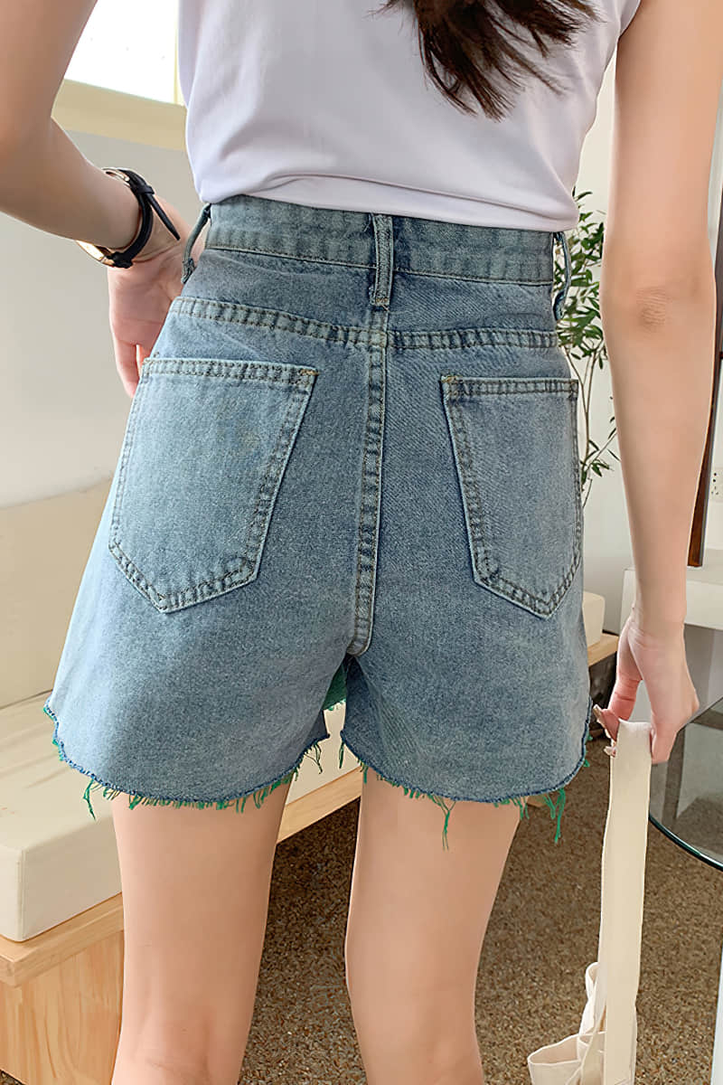 Mini A-Line Denim Skirt  | YonPop