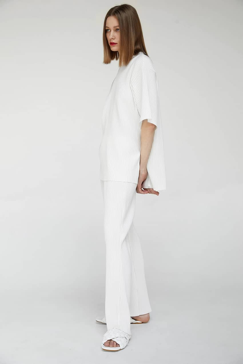 Women's T-shirt + wide-leg trousers casual suit  | YonPop