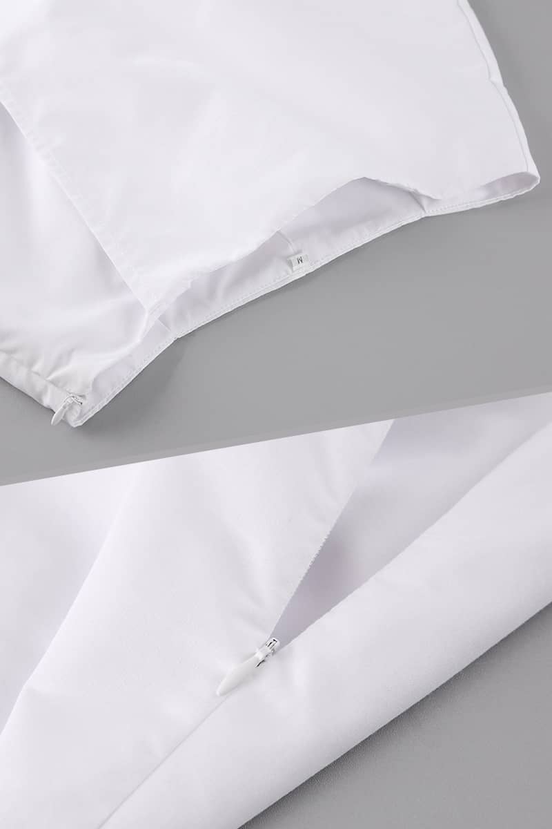 Ensemble deux pièces chemise courte blanche